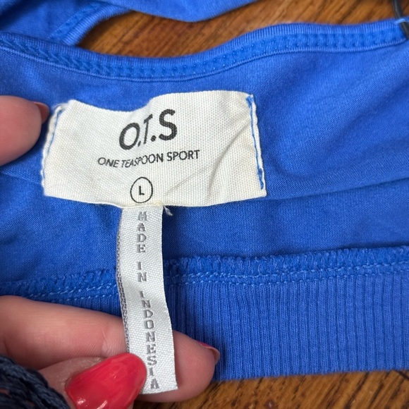 OneTeaspoon O.T.S String Crop Top, Electric Blue, Size Large, NWT - Picture 4 of 12